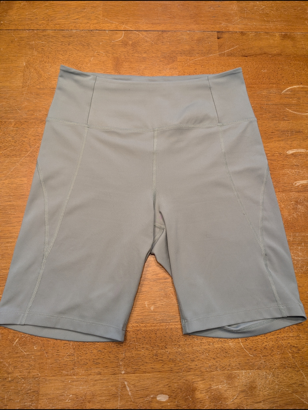 Girlfriend Collective Agave Green High-waist Bike Shorts